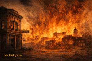 Black Wall Street ablaze